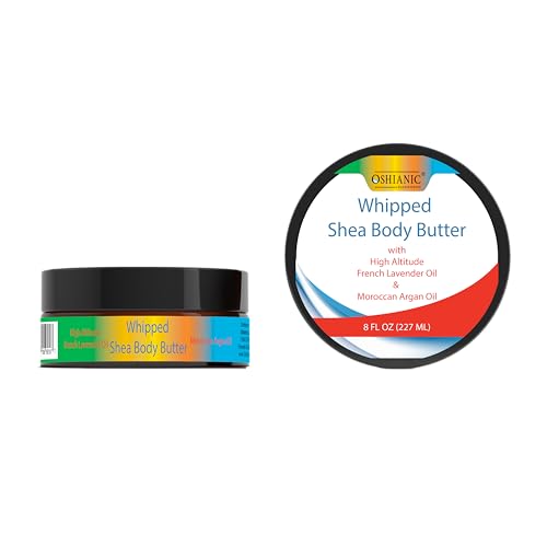 Whipped Shea Body Butter with French Lavender and Moroccan Argan Oil, 8 fl oz