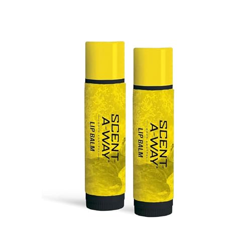 Hunters Specialties Scent-A-Way MAX Odorless Lip Balm, 2 Pack - SPF 30 Sunscreen Protection Long-Lasting Moisturizer for Dry Chapped Lips for Hunters, Trappers, Anglers, and Campers