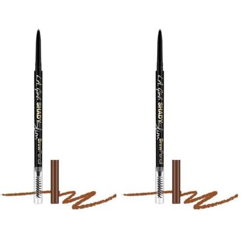 L.A. Girl Shady Slim Brow Pencil, Auburn GB354 (Pack of 2)