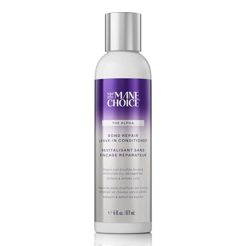 The Alpha Recoil & Curl Bond Repair Leave In Conditioner, 6 oz, Leave-In Cream for Coily, Curly, Wavy Hair, Repairs, Strengthens & Moisturizes with Vitamins & Amino Acids
