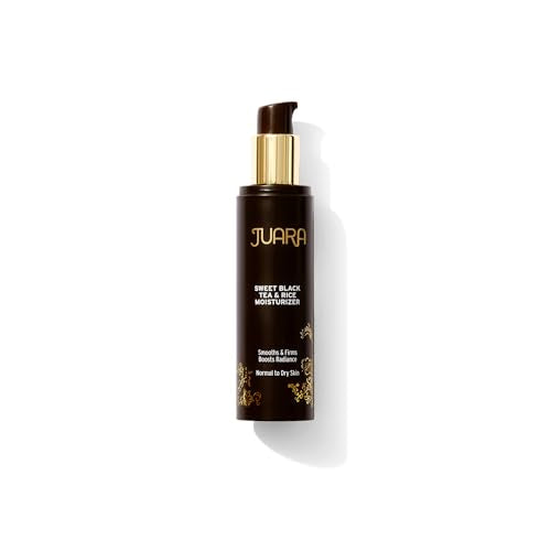Juara Sweet Black Tea & Rice Facial Moisturizer - Kombucha Firming Face Cream with Rice Bran Oil - Smoothing Hydrating Treatment for All Skin Types - Makeup Primer - Made in USA - 1.7 oz