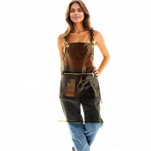Hair Stylist Apron for Women - Waterproof Barber Nail Tech Apron Hairdresser Hairstylist Salon Aprons with Pocket