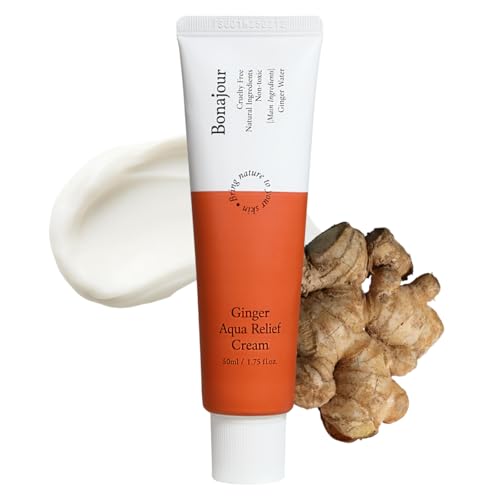 [BONAJOUR] Ginger Aqua Relief Cream - Intensive soothing care, suitable for acne-prone and sensitive skin