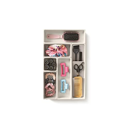 Joseph Joseph Viva - Modular 7-piece Makeup Beauty Drawer Organiser Set, Storage Boxes dividers for makeup, beauty grooming items, cosmetics, hair accessories