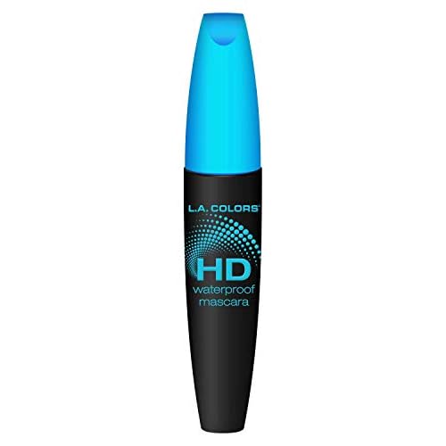 L.A. COLORS HD Waterproof Mascara, Very Black CMS522 (Pack of 2)