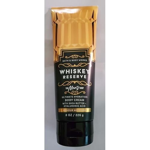 Bath & Body Works Men's Whiskey Reserve 3-in-1 Hair, Face & Body Wash and Body Cream 2 Piece Set
