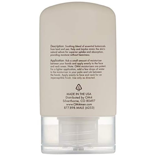 Organic Male OM4 Sensitive Step 4 - Sea Essentials Calming Moisturizer - Ultra soothing moisturizer for Men with Sensitive Skin