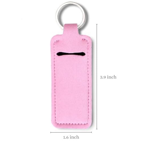 TINY SEED Gift Set: Variety 4-Pack Lip Balm: Strawberry Ice Pop, Pink Lemonade, Peaches & Cream, Sweet Watermelon. Limited Edition I Love Summer Collection. Includes Lip Balm Holder Keychain (Pink)