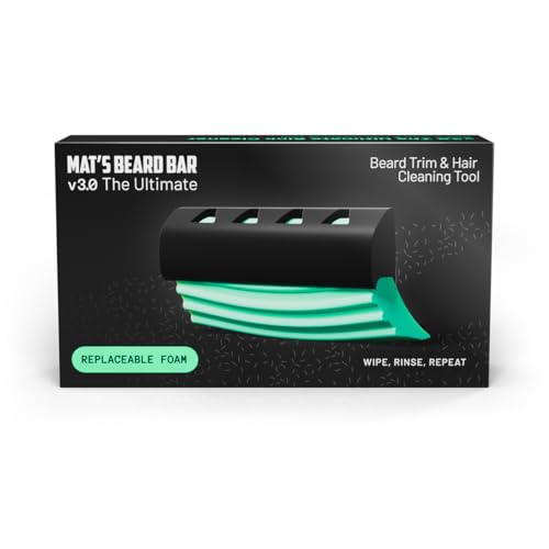 Mat's Beard Bar Ultimate v3.0 - Clean Up Beard Trimmings from Sinks and Countertops After Shaving - Best Gifts For Men