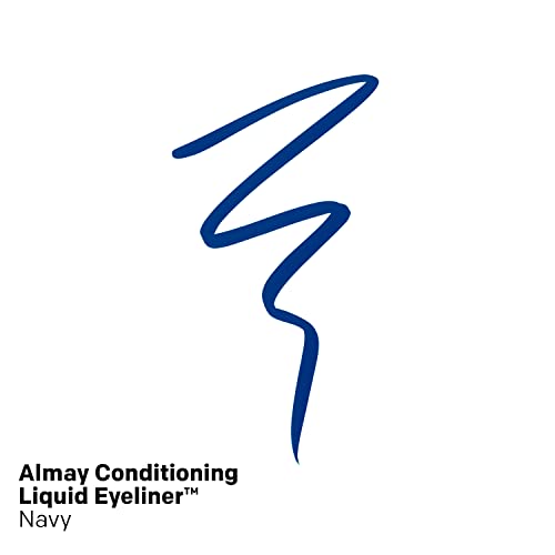 Almay Conditioning Liquid Eyeliner, Longwearing, Waterproof, Hydrating (Packaging May Vary), 30 Navy, 0.03 fl oz