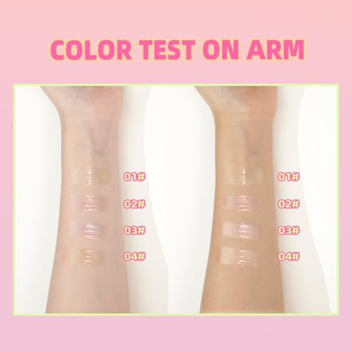 Fruit-Flavored Plumping Lip Oil Set 4 Packs Moisturizing Lip Glow Oil Long Lasting Nourishing Lip Gloss Set No-Sticky Gloss Lip Balm Lip Care
