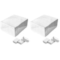 Karlash Nail Mini White Buffer Block File 80/100 Grit 2 Sided (130pc White) (Pack of 2)