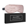 ALLUREC¢â Luxury 100% Pure Mulberry Silk Sleep Eye Mask. Top Grade 6A 22 Momme Long Silk. Soft Comfortable Hypoallergenic Anti-Aging Anti-Wrinkles for Beauty Sleep. (Pink)