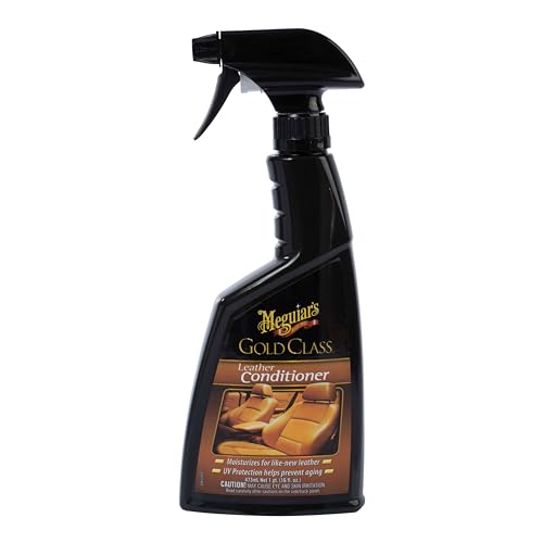 Meguiar's Gold Class Leather Conditioner Spray - Premium Car Leather Conditioner - Protect Your Car's Seats from Cracking, Fading and Drying Out - Keep It Looking and Feeling New, 16 Oz