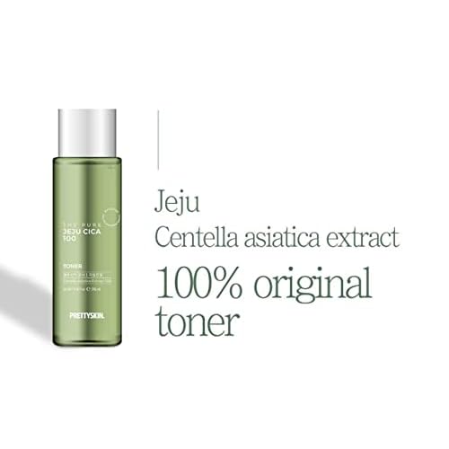 PRETTYSKIN The Pure Jeju CICA 100 Toner, Centella Asiatica Face Toner for Sensitive Skin, Vegan, Hydrating & Soothing Watery Texture, Alcohol-Free & Unscented, Korean Skincare, 8.45 Fl Oz