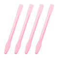 4 Pack Eyebrow Wax Sticks Non-Stick Wax Spatula Silicone Eyebrow Wax Stick Waxing Applicator Reusable Hard Wax Sticks For Home Salon Body Use Pink
