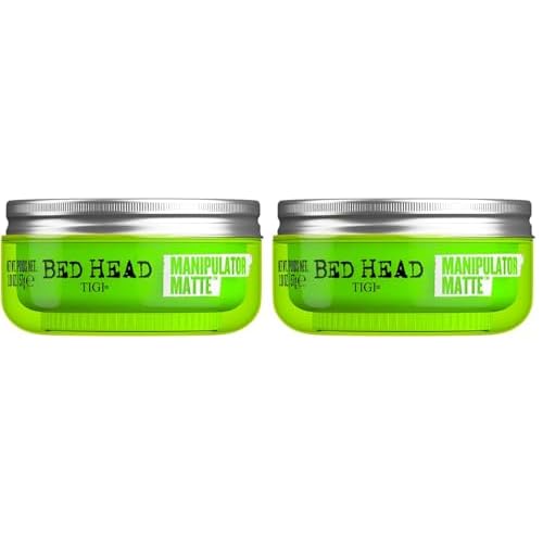 TIGI Bed Head Manipulator Matte Hair Wax,Strong Hold Sculpting and Styling Paste for Short to Medium Hair,2.01 oz,(Pack of 2)