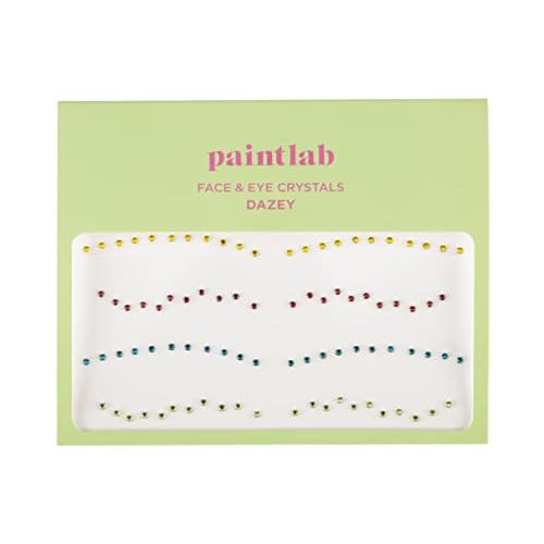 PaintLab Eye Gems, Self-Adhesive Rhinestones for Makeup, Face Jewels for Beginners, Kids, Teens, and Women, Dazey