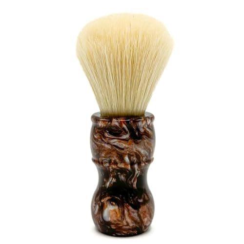 Parker Safety Razor, THE BIG BROWN BOAR, Deluxe Iridescent Tortoise Handle 100% Boar Bristle Shaving Brush, Large 24 MM Brush knot for a Better Lather!