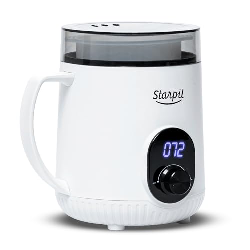 Starpil Wax Warmer - Digital Mini Wax Warmer for Hair Removal 8.4oz / 238g ? Best for Hard Wax Beads ? Use for Hair Removal ? Adjustable Temperature Wax Pot for Facial Hair (White)