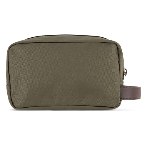 Hurley Men's Small Items Travel Dopp Kit, Olive/Double Zip, O/S