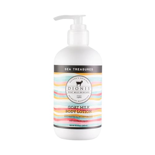 Dionis Sea Treasures Goat Milk Body Lotion Refill Pouch & Skincare Scented Lotion, Sea Treasures 8.5 oz