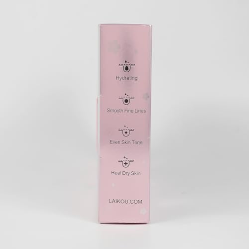 LAIKOU Skin Care Set, Facial Skin Care Products, Skin Care Kit with Sakura Serum, Cleanser, Toner, Lotion, Eye Cream, Essence Cream 6pcs for Women Teen Girls Mom Daughter Lover Mother's Day Christmas