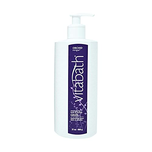 Vitabath Orchid Intrigue Moisturizing Bath & Shower Gel Wash Alluring Botanical Skin-Softening Hydrating & Soothing Skincare, Body Cleanser & Foaming Gelee Bath - Cruelty-Free - 21 oz