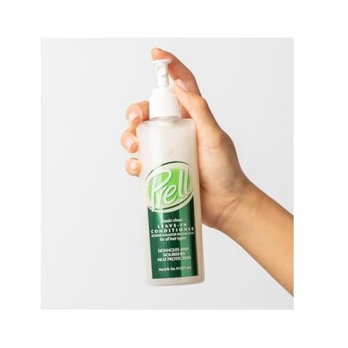 Prell Classic Clean Leave-In Conditioner ? Detangles, Nourishes & Protects with Lightweight Heat Defense | 8 fl oz