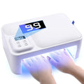 200W UV Nail Lamp -¡¼Foldable¡½UV Lamps for Gel Nails /4 Timer Setting/Auto Sensor, Professional LED Nail Lamp 5S Fast Drying UV Light for Gel Nails Polish - Pillow and Built-in Storage Shelve