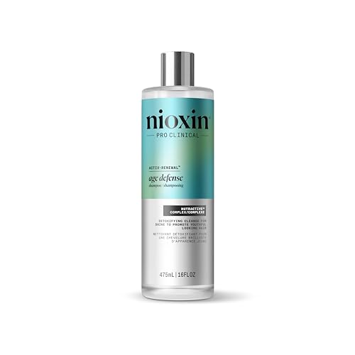 Nioxin Age Defense Shampoo for Aging Hair | Detox Scalp Cleanser with Niacinamide | Deeply Cleanses & Purifies Scalp & Hair | Paraben, Sulfate & Silicone-Free | Daily Use