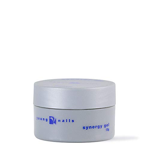 Young Nails Synergy Gel System, Foundation Gel - Builder Gel Base Coat, Superior Adhesion & Strength, Hard Gel Base Coat - Base Gel, Clear, 15g