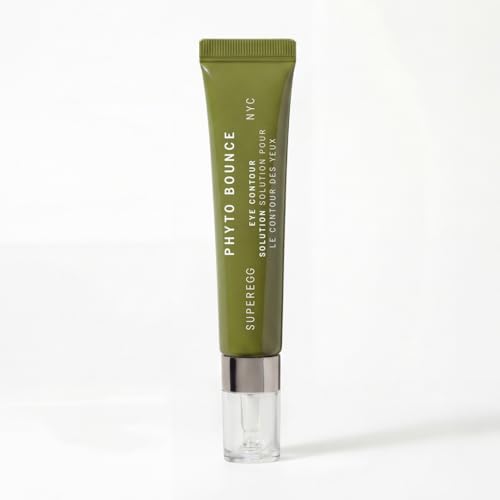 SUPEREGG Phyto Bounce Eye Contour Solution: For vibrancy and restoration. Concentrated solution cream with Tremella Mushroom and Peptides. 15ML / 0.5 FL OZ
