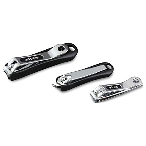 Seki Edge Adonis Grooming Kit (G-3022) Mens Grooming Kit - 7 Piece Manicure & Pedicure Nail Kit with Nail Clippers, Nail Nippers, Nose Scissors, Nail File, & Tweezers in Travel Case