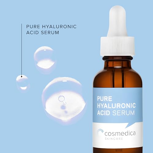 Cosmedica Skincare Facial Serum Trio Set Value for Clear Skin - Vitamin C Super Serum, 2.5% Retinol Serum, Pure Hyaluronic Acid Serum ? Vegan, Cruelty-Free Skincare 3 pack