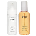 OUAI Smooth + Shine Bundle - Includes Anti Frizz Cream + Hair Gloss - Frizz Control + Shine-Enhancing Hair Set (2 Count, 6 Oz/6 Oz)