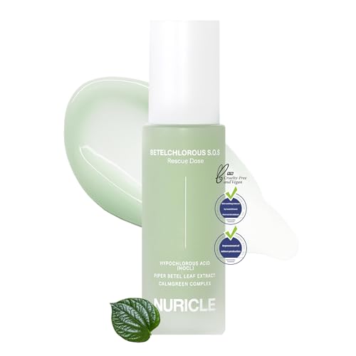Betelchlorous S.O.S Rescue Dose ? Hypochlorous Acid Face Serum for Acne, Redness & Sensitive Skin, Soothing Korean Skincare Serum, 30ml (1.014 fl oz)