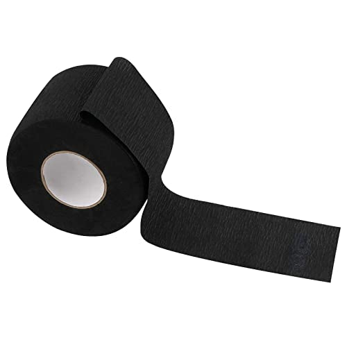 10 Rolls Disposable Barber Paper Neck Strips, 1000 Strips Professional Stretchy Paper Neck Band, Protector Stretchy Strips Cutting Accessories for Hair Cut, Beauty Salon, Black and White