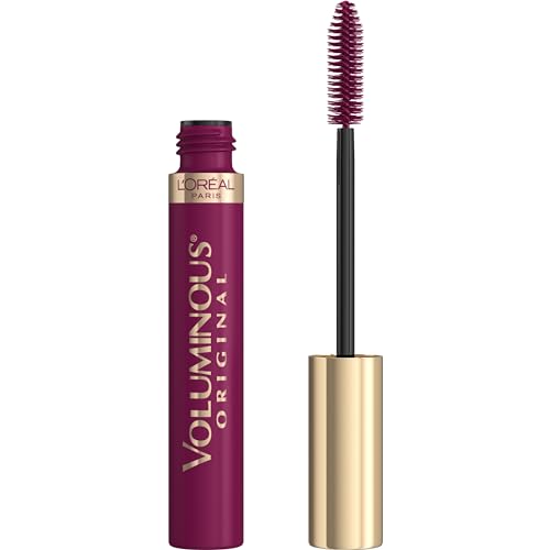 L'Oreal Paris Voluminous Original Volume Building Mascara Bundle, 0.26 Fl Oz, Carbon Black & Deep Burgundy