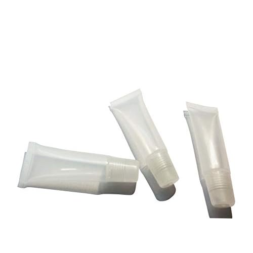 esowemsn 48pcs 8ml Refillable Clear Empty Lip Gloss Balm Containers Soft Tubes Balm Lip Gloss Bottle Cosmetic Containers Makeup Accessories (48)