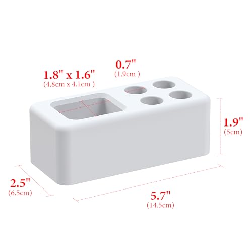 Linkidea Diatomaceous Earth Safety Razor Holder, Quick-Drying Stand Compatible with Vikings Blade Chieftain, Merkur 34C HD, 38C, Shaving Revolution (White)