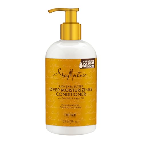 SheaMoisture Restorative Conditioner for Dry, Damaged Hair Raw Shea Butter Silicone Free Conditioner for Curly Hair 13 oz