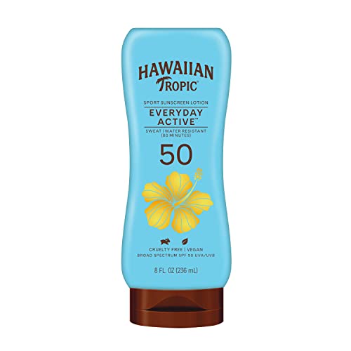 Hawaiian Tropic Weightless Hydration SPF 30 Twin Pack & Everyday Active SPF 50 Sunscreen Lotions Bundle