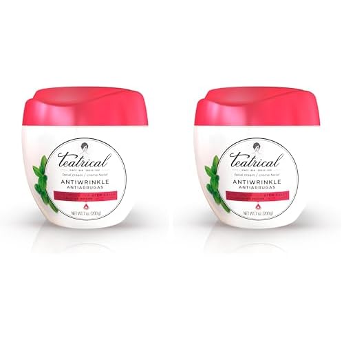 TEATRICAL Anti Wrinkle Face Cream, Face Moisturizer Infused with Green Tea Stem Cells, Helps Reduce Fine Line & Wrinkles, Face Cream for Women, Floral Scent, 7 oz (Pack of 2)