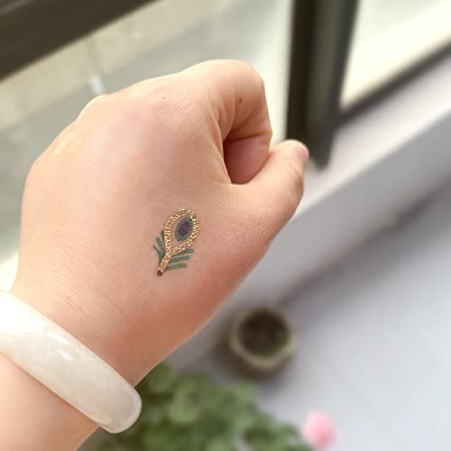 Aresvns Metallic Temporary Tattoo Butterfly, 8 Sheets Gold Silver Fake Tattoo for Women,Flash Jewelry Gold Boho Tattoos Waterproof and Long Lasting Accessories for Summer Night Party,Pool Party