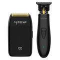 Supreme Trimmer 2-in-1 DLC T-Shaper Beard & Hair Trimmer + Crunch Lite Foil Shaver | Barber-Grade Precision & Travel Kit | Cordless Beard Grooming Set