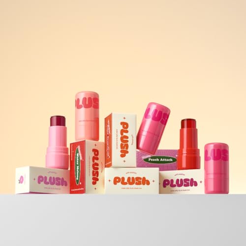 Elensilia Plush Water Jelly Lip & Cheek Tint ? Juicy Grapefruit, 10g (0.35oz) | Lightweight & Buildable Tint for a Natural, Fresh Glow