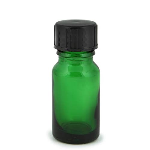 Vivaplex, 24, Green, 10 ml (1/3 oz) Glass Bottles, with Lids