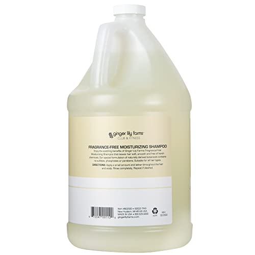 Ginger Lily Farms Club & Fitness Body Wash + Shampoo + Conditioner Bundle, Fragrance Free
