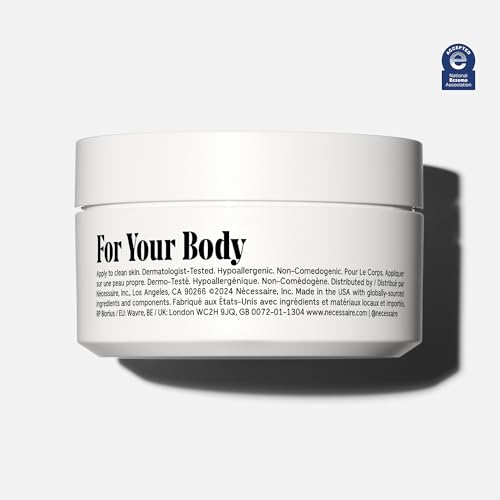 N?cessaire The Body Cream - Rich Barrier Repair With 5% Niacinamide, 5 Essential Ceramides + Hyaluronic Acid. Fragrance-Free. Non-Comedogenic. 200 ml / 6.8 fl oz